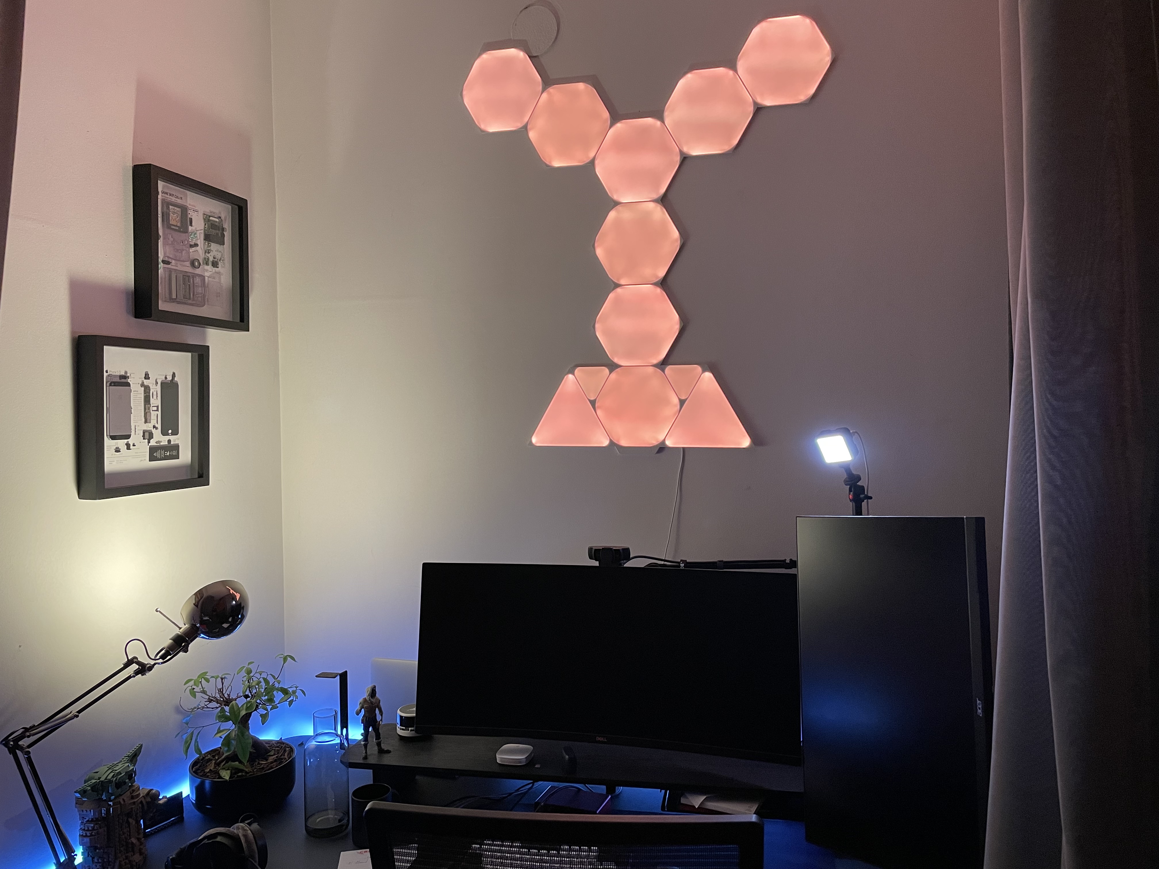A desk set up neatly for productivity