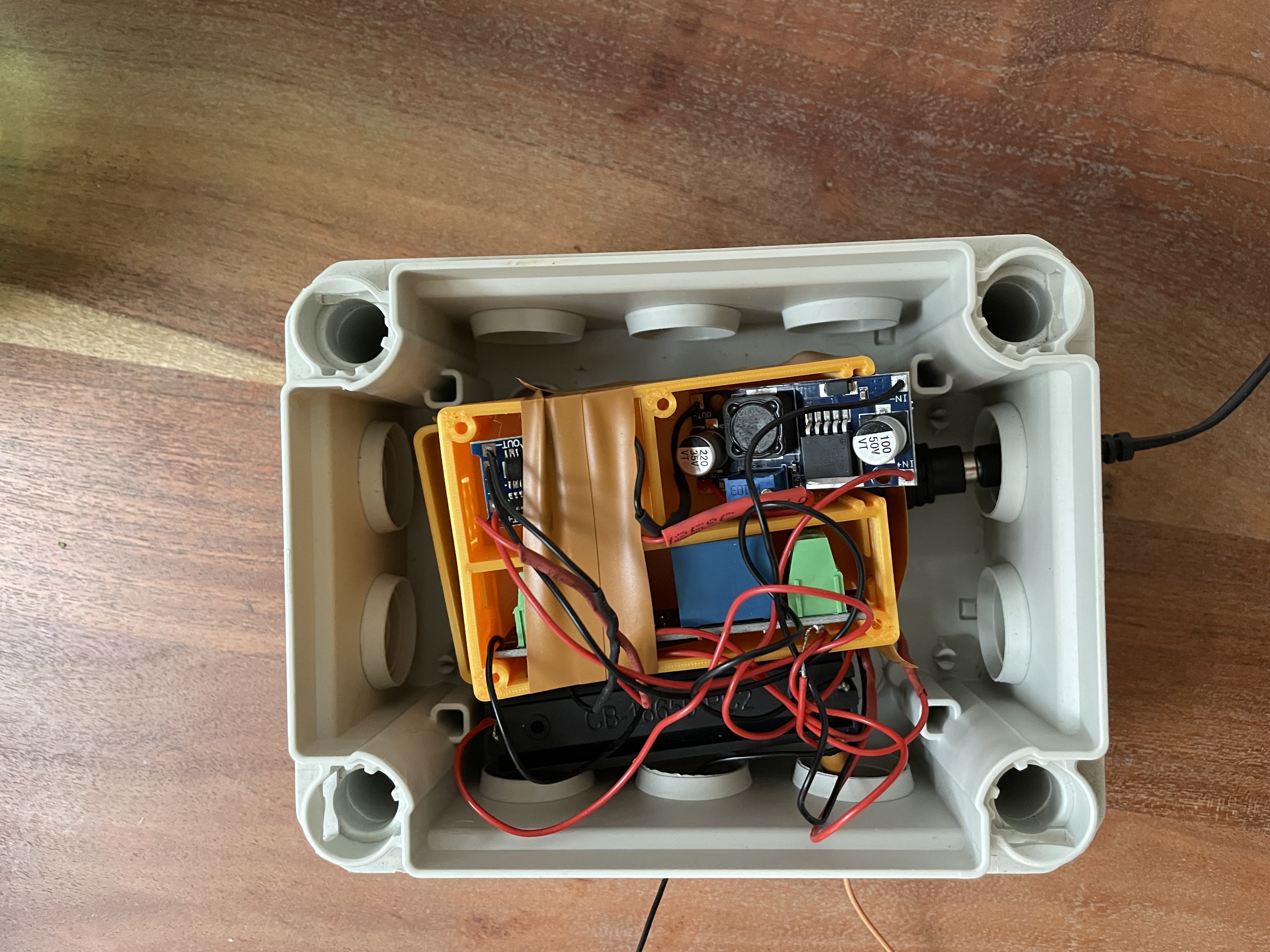 Board with components soldered on